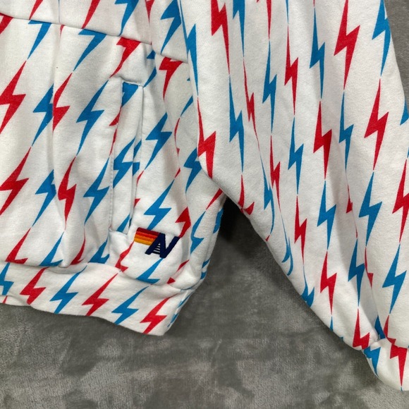 AVIATOR BOLT‎ W/ BOLT EMBROIDERY UNISEX SIZE M HALF ZIP SWEATSHIRT WHITE NWOT - Picture 5 of 8